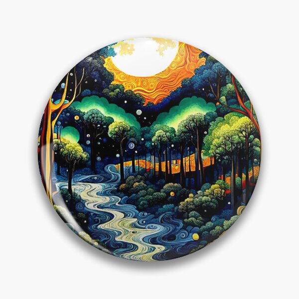 Item preview, Moon over turbulent stream 1 designed and sold by George Hutton Hunter.