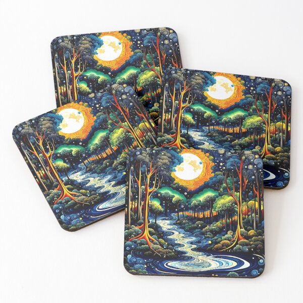 Item preview, Moon over turbulent stream 1 designed and sold by George Hutton Hunter.