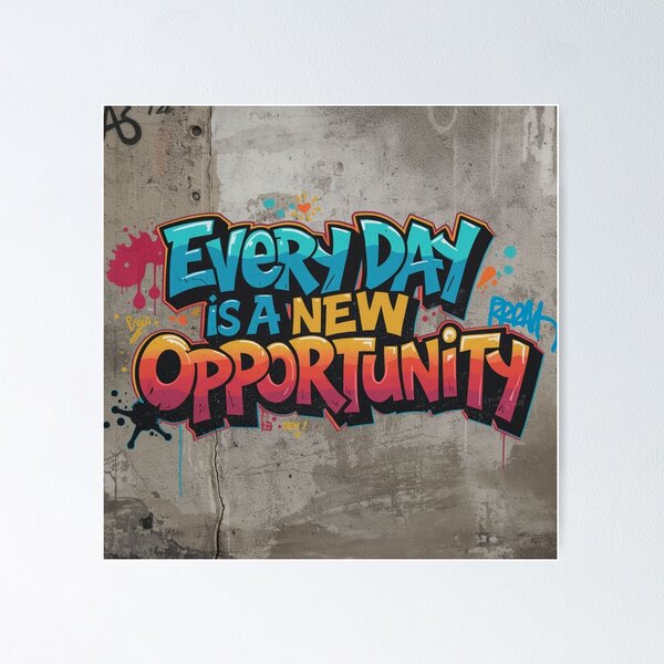 Item preview, Every Day is a New Opportunity 113 designed and sold by Zeir Shop.