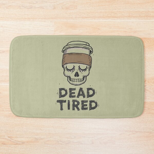 Item preview, Sleepy Skull Coffee Addiction Art designed and sold by ChicTrendz.