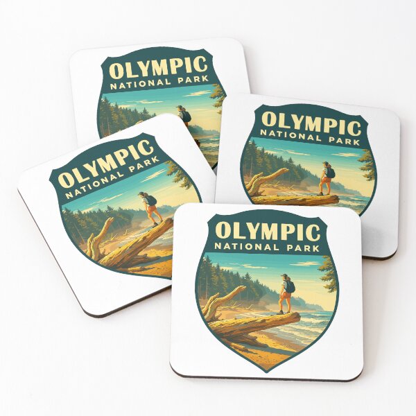 Item preview, Olympic National Park Retro Sticker designed and sold by Ismeal Von.