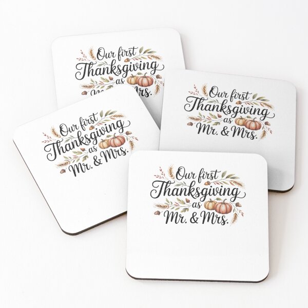 Item preview, Our First Thanksgiving Mr And Mrs Matching Couples Engaged designed and sold by Mateusz Majcherek.