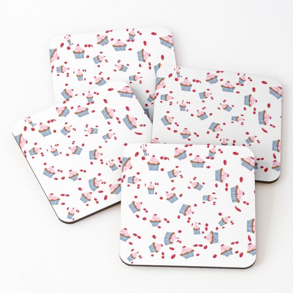 Item preview, Delightful Cupcake and Cherry Pattern designed and sold by Nature Nblossom.