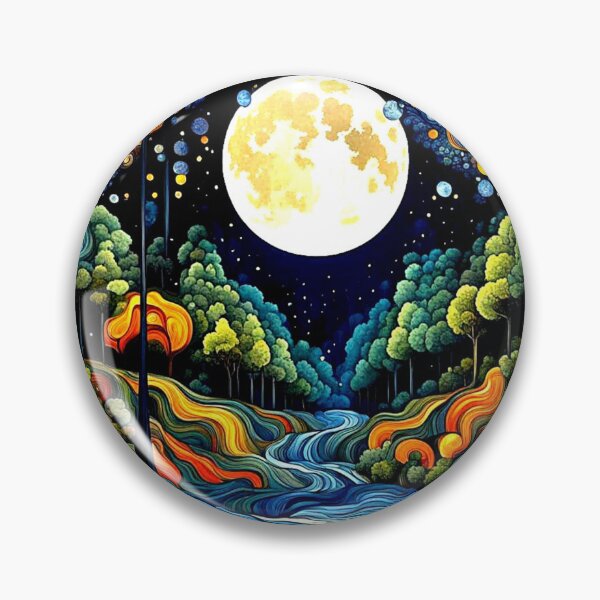 Item preview, Moon over turbulent stream 2 designed and sold by George Hutton Hunter.
