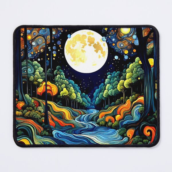 Item preview, Moon over turbulent stream 2 designed and sold by George Hutton Hunter.