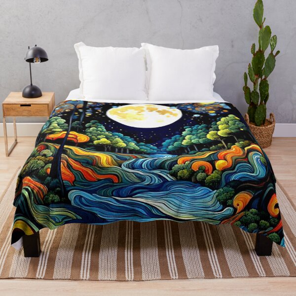 Item preview, Moon over turbulent stream 2 designed and sold by George Hutton Hunter.