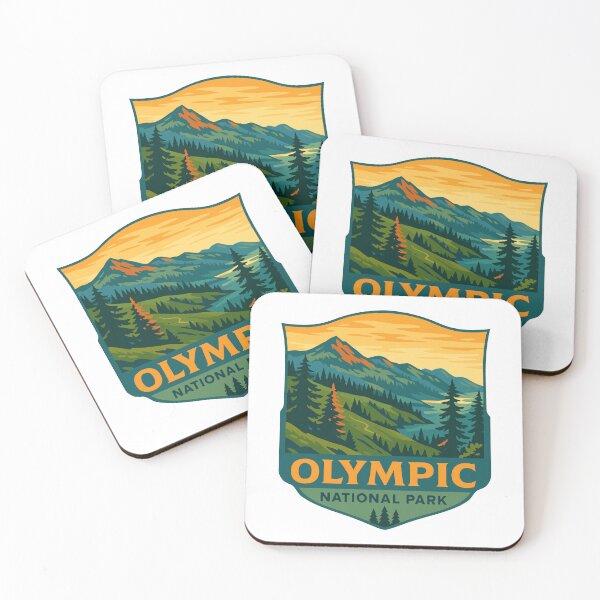 Item preview, Olympic National Park Retro Sticker designed and sold by Ismeal Von.