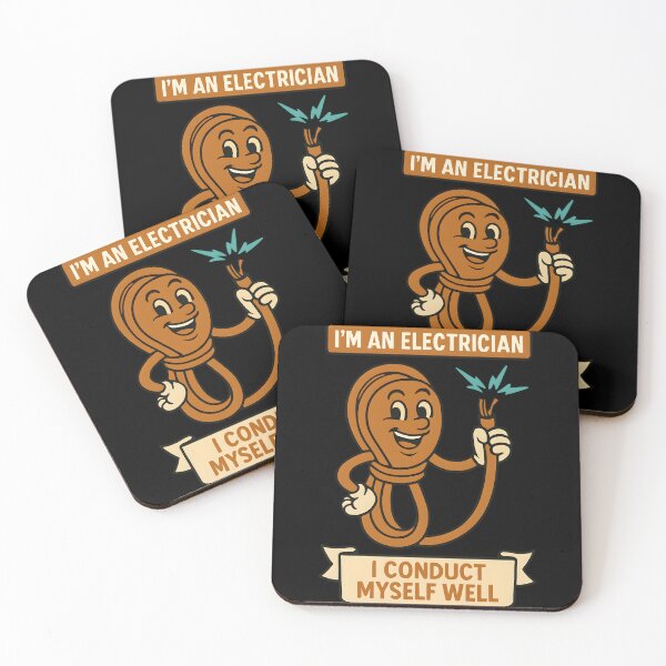 Item preview, I’m an Electrician I Conduct Myself Well Funny Trade Pun Design designed and sold by TeeTimeTreasure.