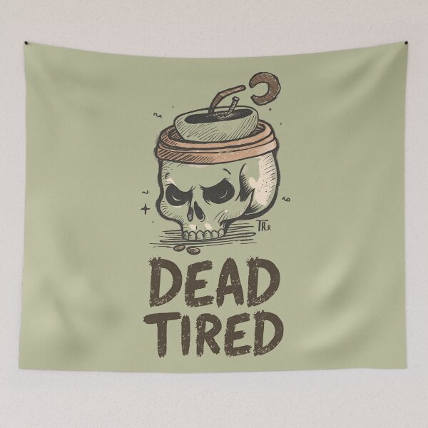 Item preview, Caffeine Zombie Funny Coffee Skull designed and sold by ChicTrendz.