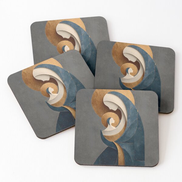 Item preview, Holy Embrace in Blue and Gold designed and sold by daila70.