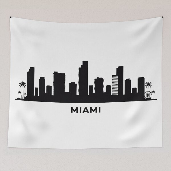 Item preview, Miami Skyline Silhouette designed and sold by griez.