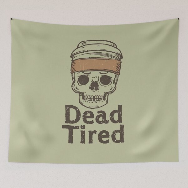 Item preview, Grunge Coffee Skull for Sleepy Souls designed and sold by ChicTrendz.