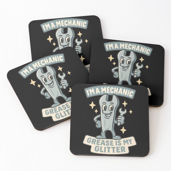 Item preview, I’m a Mechanic Grease Is My Glitter Funny Trade Pun Design designed and sold by TeeTimeTreasure.