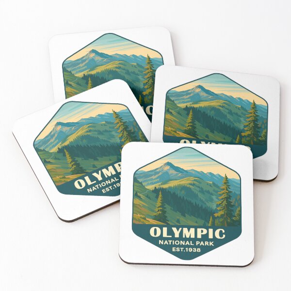 Item preview, Olympic National Park Retro Sticker designed and sold by Ismeal Von.