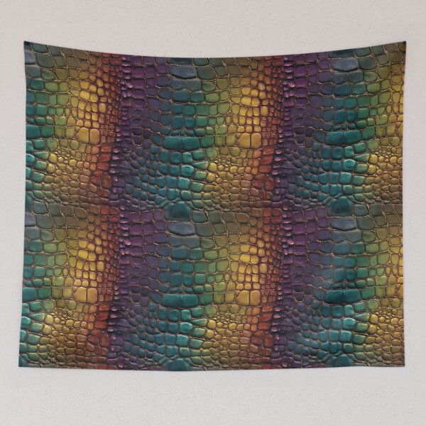 Item preview, Colorful Sleek Crocodile Skin Pattern For Modern Interiors designed and sold by RoyalStarsPatts.