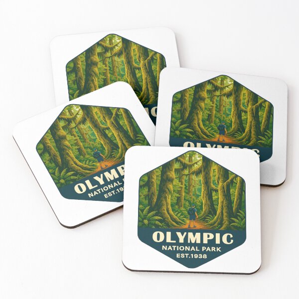 Item preview, Olympic National Park Retro Sticker designed and sold by Ismeal Von.