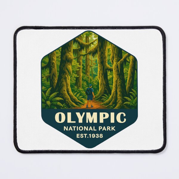 Item preview, Olympic National Park Retro Sticker designed and sold by Ismeal Von.