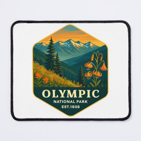 Item preview, Olympic National Park Retro Sticker designed and sold by Ismeal Von.