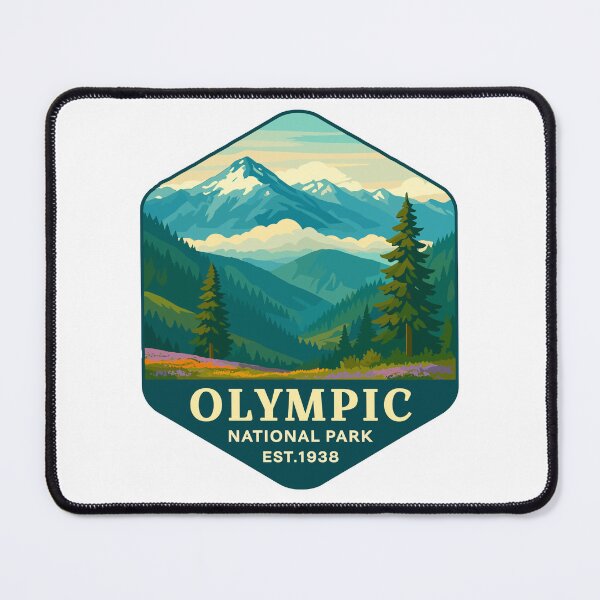 Item preview, Olympic National Park Retro Sticker designed and sold by Ismeal Von.