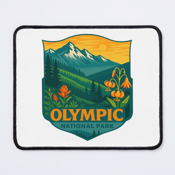 Item preview, Olympic National Park Retro Sticker designed and sold by Ismeal Von.