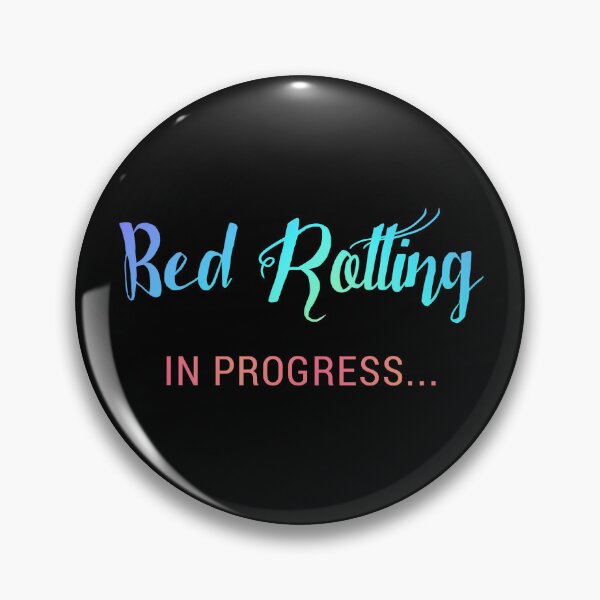 Item preview, Bed Rotting In Progress... - Funny Mental Health Meme | Gradient Pastel Aesthetic designed and sold by SergioMiklos.