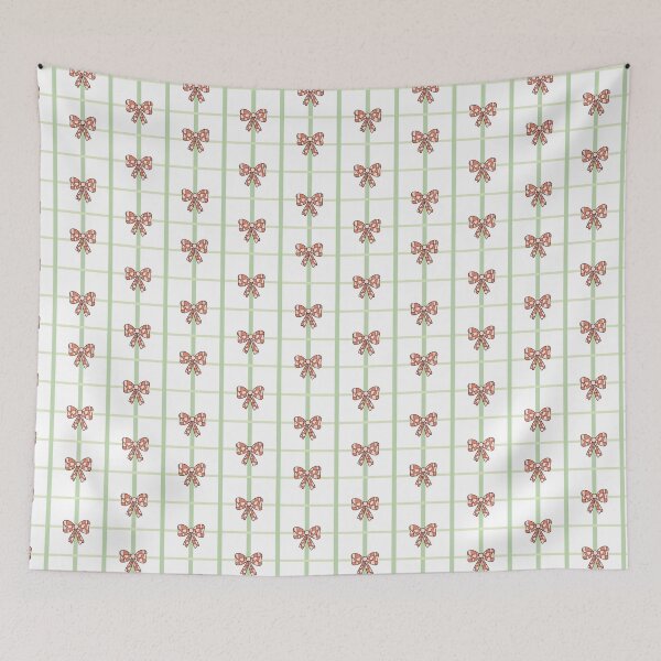 Item preview, Coquette Christmas Bow Pattern  designed and sold by Julza Art.
