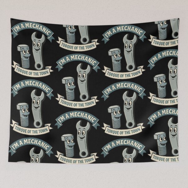 Item preview, I’m a Mechanic Torque of the Town Funny Trade Pun Design designed and sold by TeeTimeTreasure.