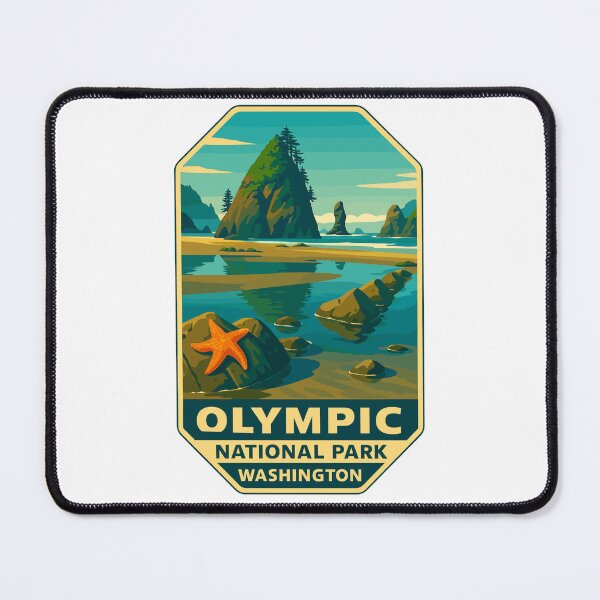 Item preview, Olympic National Park Retro Sticker designed and sold by Ismeal Von.
