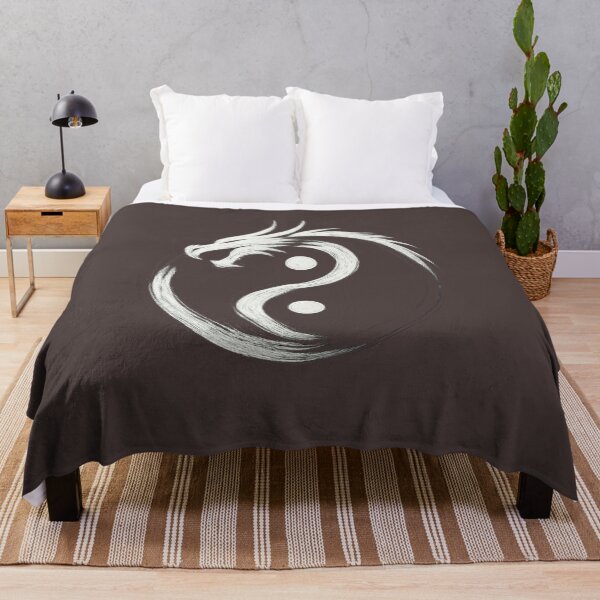 Item preview, Yin-yang in ink style with a dragon incorporated. designed and sold by © Zenscape Studio 2025.