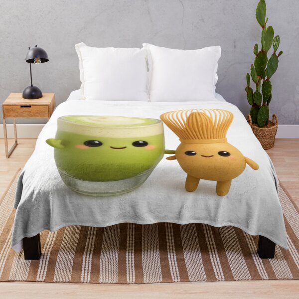 Artikelvorschau, Niedliche Matcha-Latte- und Schneebesen-Freunde | Kawaii-Food-Art entworfen und verkauft von Moons Studio.