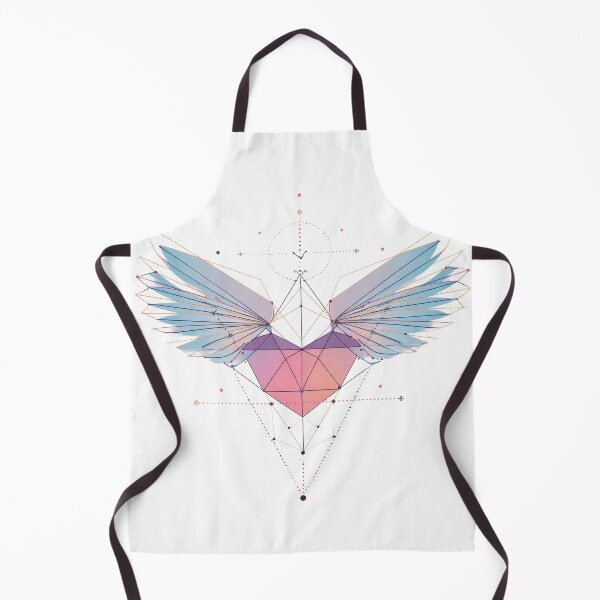 Item preview, Geometric Winged Heart with Abstract Symmetrical Design designed and sold by CreativeLarysa.