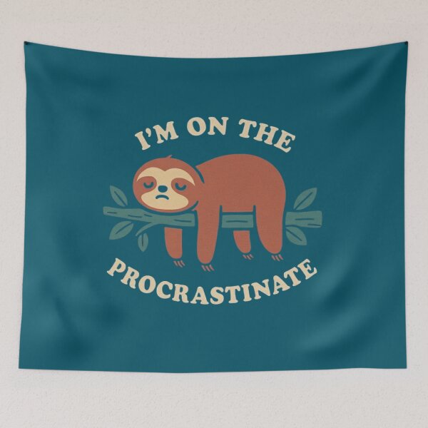 Item preview, I Put the Pro in Procrastinate Sloth designed and sold by MOUJOCREATION.