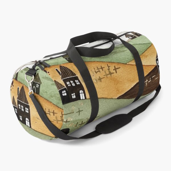 Item preview, landscape of hills with small houses designed and sold by Design4uStudio.