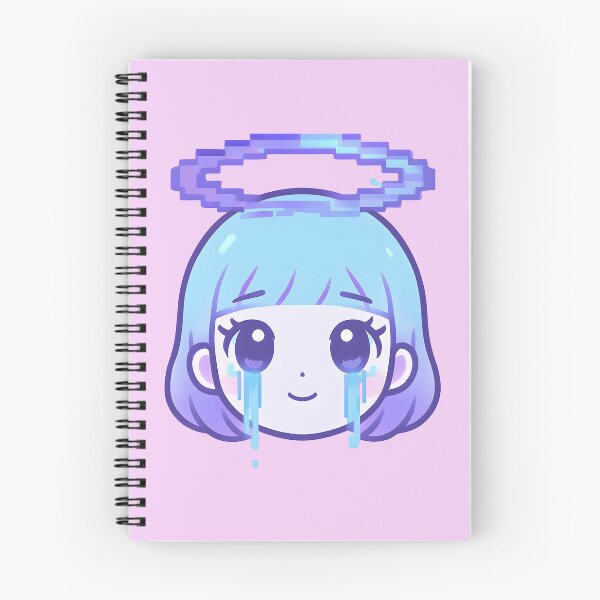 Item preview, “Cyber Halo” — Kawaii Glitch Face Illustration designed and sold by Kindly Dead.