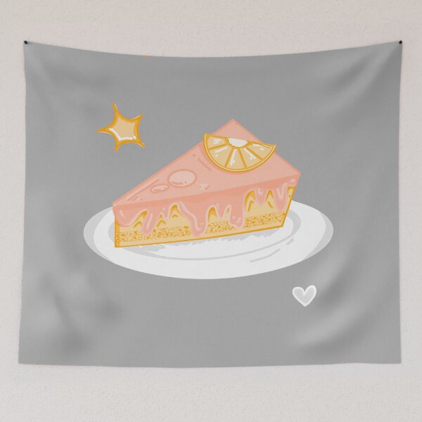 Item preview, Lemon cake with strawberry topping  designed and sold by YasyaYu.