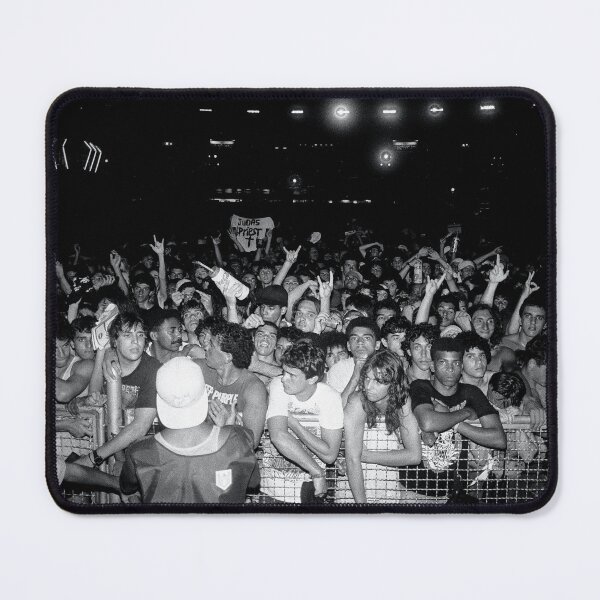 Item preview, Front Row Concert Fans At Rock In Rio II - BW Photograph designed and sold by ConcertImages.