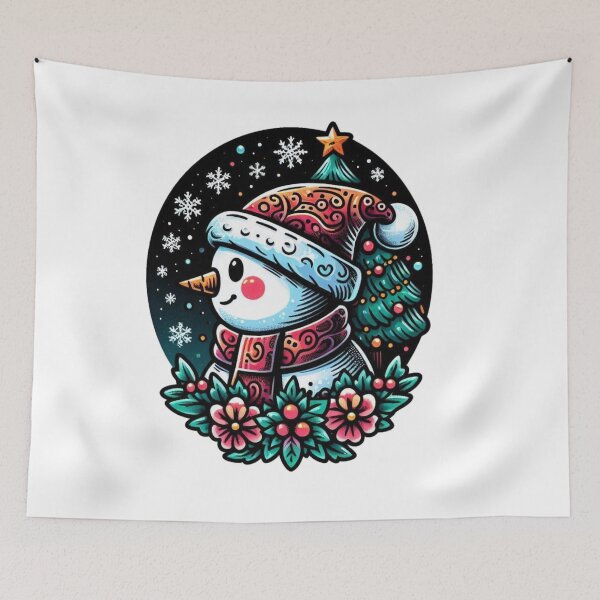 Item preview, Snowman Vintage style 2 designed and sold by KingCuppaDigitalArt.