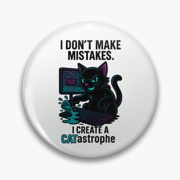 Item preview, I Don’t Make Mistakes – I Create a CATastrophe | Funny Cat IT Design designed and sold by SVALANART.