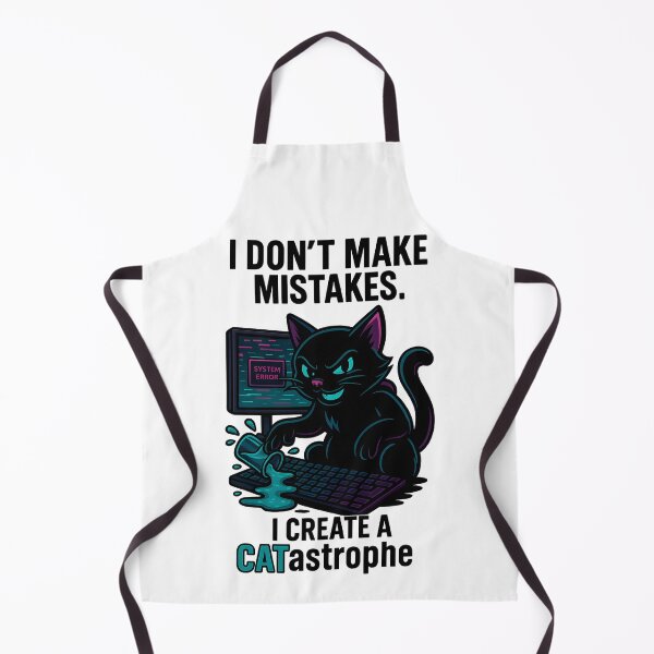 Item preview, I Don’t Make Mistakes – I Create a CATastrophe | Funny Cat IT Design designed and sold by SVALANART.