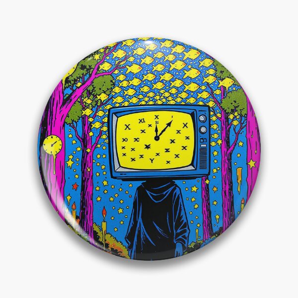 Item preview, Forest of Time: TV Head in Surreal Landscape designed and sold by PictorialWhimsy.