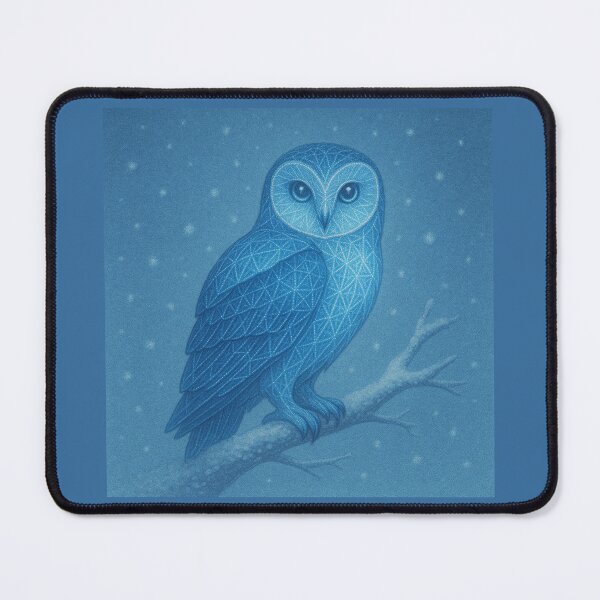 Item preview, Frostveil Owl – Whisper of the Winter Sky designed and sold by GeoWild Designs.