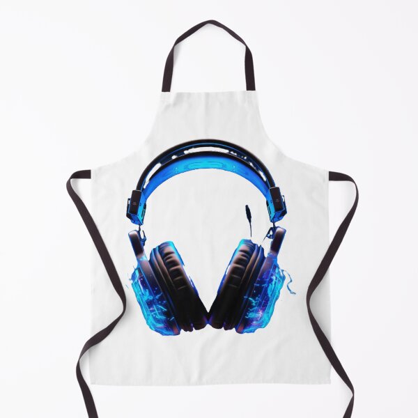 Item preview, Blue Headphones designed and sold by Funkiko.