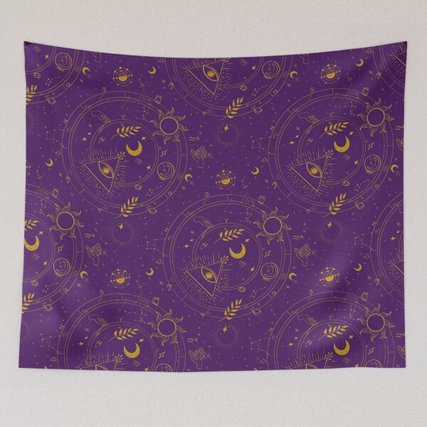 Item preview, Cosmic Witch Aesthetic | Astrology Constellation Pattern design  designed and sold by TheFoxandCauldron.
