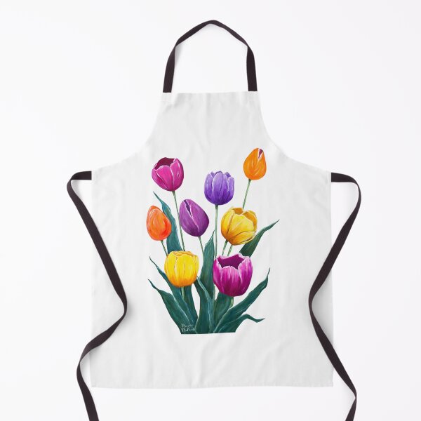 Item preview, Colourful Bouquet of Springtime Tulips designed and sold by M.E.Mackenzie Art.