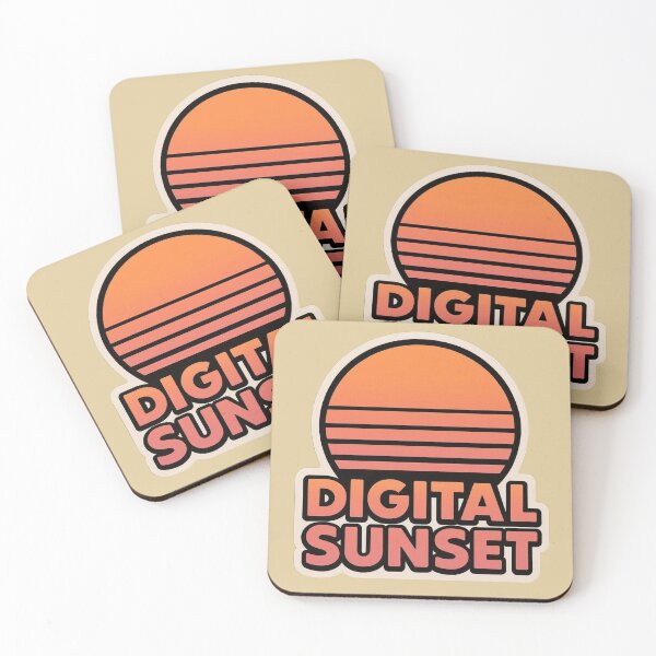 Item preview, Digital Sunset – Synthwave Retro Aesthetic Design designed and sold by |TRSSHOP|.