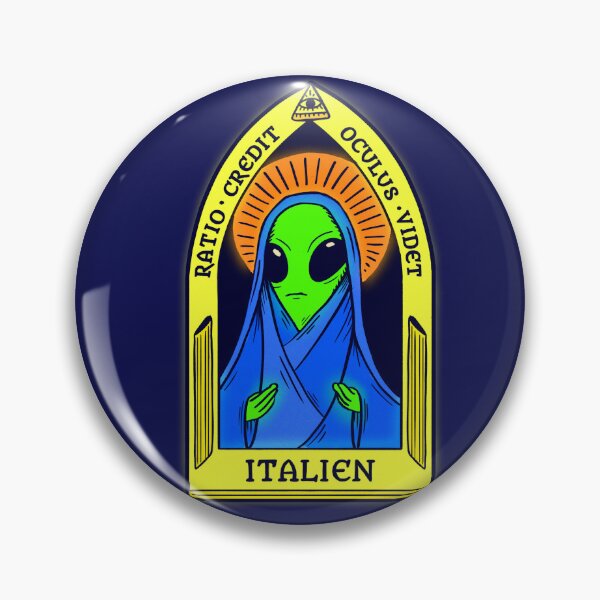 Item preview, Catholic italian alien saint icon  designed and sold by agrapedesign.