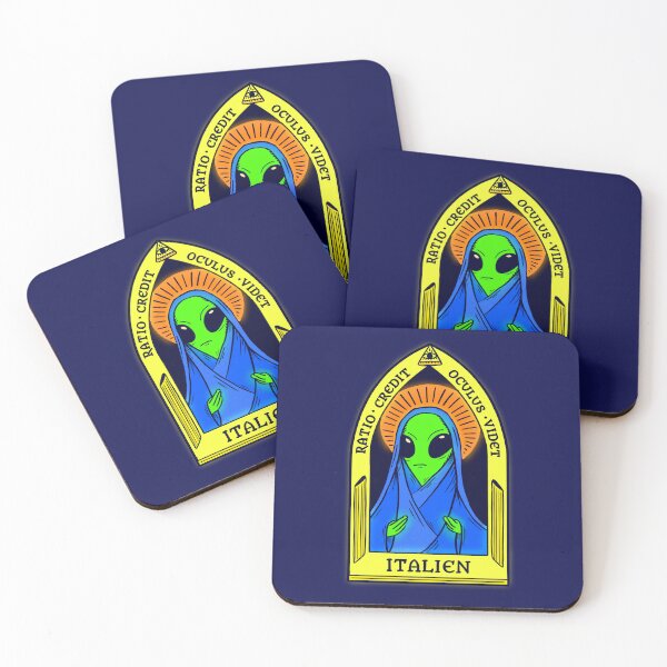 Item preview, Catholic italian alien saint icon  designed and sold by agrapedesign.