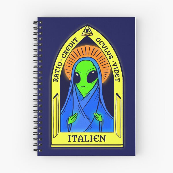 Item preview, Catholic italian alien saint icon  designed and sold by agrapedesign.