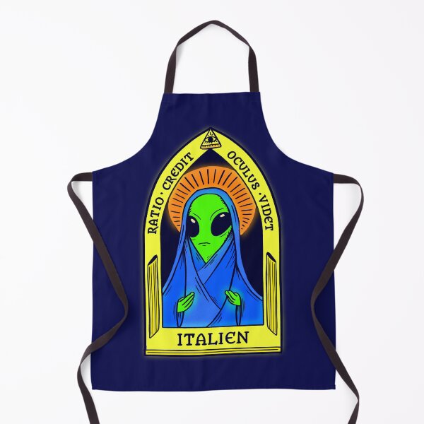 Item preview, Catholic italian alien saint icon  designed and sold by agrapedesign.