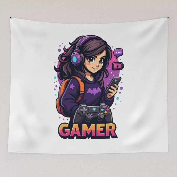 Item preview, "The Gamer Girl – Smart, Bold, Unstoppable" designed and sold by ArtesioByZaber.